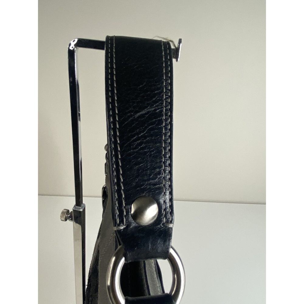 Coach Zoe Patchwork Silver Animal Print Black Gray Purse Suede Model f0873-12901 - Picture 12 of 16